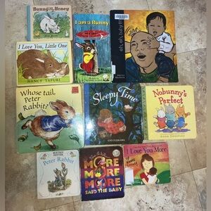 Bunny Bonanza Bundle- 10pc Board Books with Rabbits, Mother’s Love, Dad’s Love